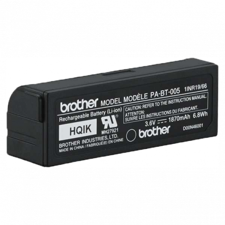 Brother PA-BT-005 - Printer battery - Lithium Ion - 1870 mAh - 6.8 Wh - for P-Touch Cube Plus PT-P710BT - 0
