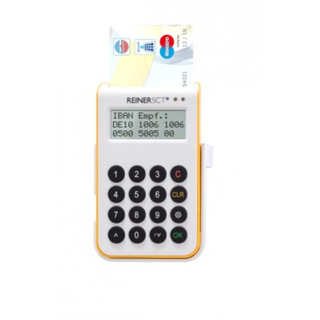 ReinerSCT cyberJack one - SMART card reader - USB 2.0 - white, yellow - 2