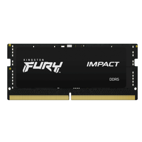 Kingston FURY Impact - DDR5 - kit - 32 GB: 2 x 16 GB - SO-DIMM 262-pin - 3000 MHz  /  PC5-48000 - CL38 - 1.35 V - unbuffered - on-die ECC - black - 0