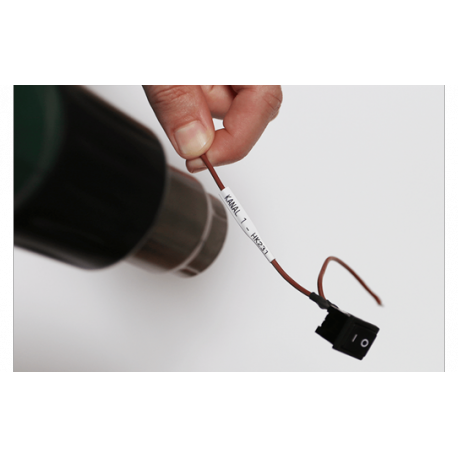 Brother HSe-231E - Black on white - Roll (1.12 cm x 1.5 m) 1 cassette(s) hanging box - heat shrink tube tape - for P-Touch PT-D800W, PT-E300, PT-E300VP, PT-E550WVP, PT-P700, PT-P750W, PT-P900W, PT-P950NW - 2