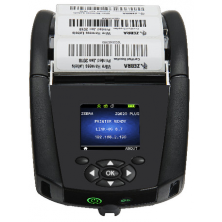 Zebra ZQ600 Series ZQ620 Plus - Label printer - direct thermal - Roll (7.9 cm) - 203 dpi - up to 115 mm / sec - USB, NFC, RS232C, Wi-Fi(ac), Bluetooth 4.2 LE - 5