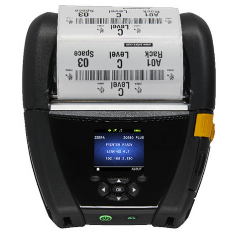 DT Printer ZQ630 Plus_ English fonts,Dual 802.11AC / BT4.x, Linered platen, 0.75_ core, Group 0, Belt clip - 6