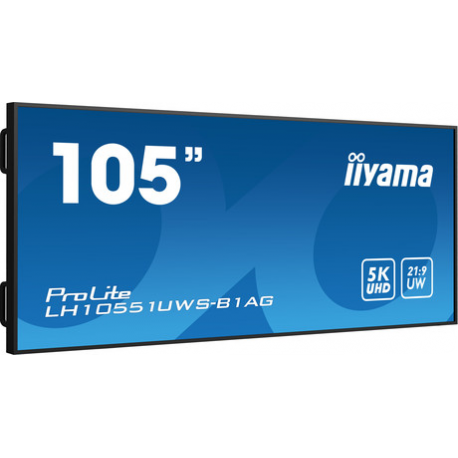 iiyama ProLite LH10551UWS-B1AG - 105" Diagonal Class (104.7" viewable) LED-backlit LCD display - digital signage - 5K UHD (2160p) 5120 x 2160 - black - 1
