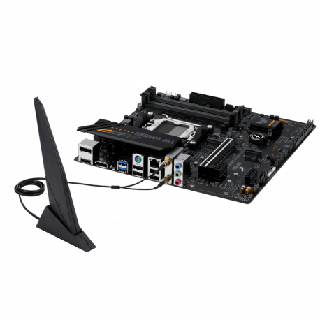 ASUS TUF GAMING A620M-PLUS WIFI - Motherboard - micro ATX - Socket AM5 - AMD A620 Chipset - USB 3.2 Gen 1, USB-C 3.2 Gen 1 - Gigabit LAN, 2.5 Gigabit LAN, Bluetooth, Wi-Fi - onboard graphics (CPU required) - HD Audio (8-channel) - 10