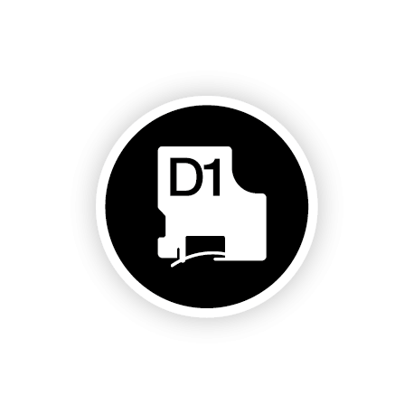 DYMO D1 - Self-adhesive - white on black - Roll (1.2 cm x 3 m) 1 cassette(s) label tape - for LabelMANAGER 100, 150, 160, 200, 210, 220, 260, 280, 300, 360, 420, 450; MobileLabeler - 21