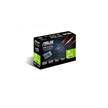 ASUS GT730-SL-2GD5-BRK - Graphics card - GF GT 730 - 2 GB GDDR5 - PCIe 2.0 low profile - DVI, D-Sub, HDMI - fanless - 3