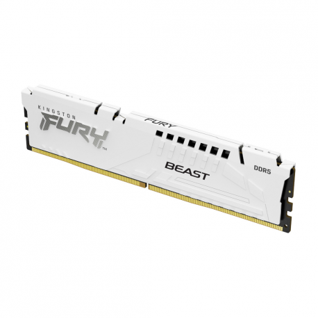 Kingston FURY Beast - DDR5 - module - 16 GB - DIMM 288-pin - 5600 MHz  /  PC5-44800 - CL40 - 1.25 V - unbuffered - on-die ECC - white - 3