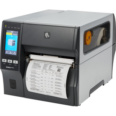 Zebra ZT400 Series ZT421 - Label printer - direct thermal \/ thermal transfer - Roll (17.8 cm) - 203 dpi - up to 305 mm\/sec - USB 2.0, LAN, serial, USB host, Bluetooth 4.1 - 4