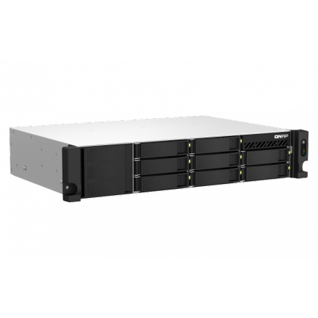 QNAP TS-864eU-RP - NAS server - 8 bays - rack-mountable - SATA 6Gb / s - RAID 0, 1, 5, 6, 10, 50, JBOD, 60 - RAM 8 GB - Gigabit Ethernet  /  2.5 Gigabit Ethernet - iSCSI support - 2U - 5