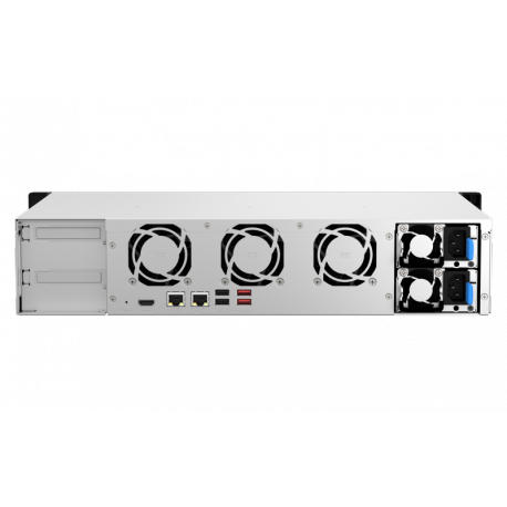 QNAP TS-864eU-RP - NAS server - 8 bays - rack-mountable - SATA 6Gb / s - RAID 0, 1, 5, 6, 10, 50, JBOD, 60 - RAM 8 GB - Gigabit Ethernet  /  2.5 Gigabit Ethernet - iSCSI support - 2U - 6