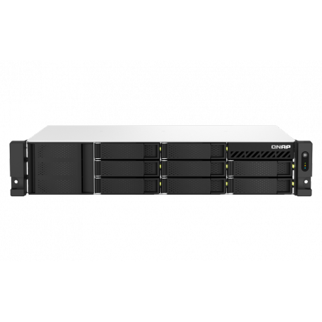 QNAP TS-864eU - NAS server - 8 bays - rack-mountable - SATA 6Gb / s - RAID 0, 1, 5, 6, 10, 50, JBOD, 60 - RAM 8 GB - Gigabit Ethernet  /  2.5 Gigabit Ethernet - iSCSI support - 2U - 2