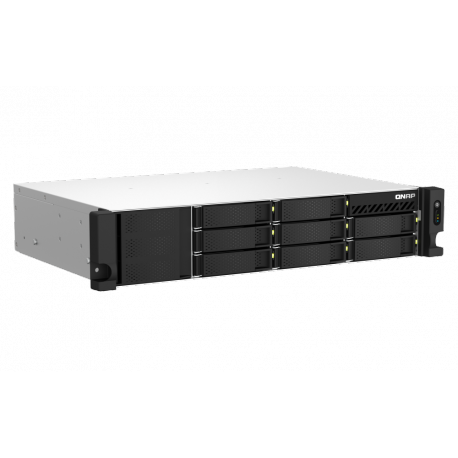 QNAP TS-864eU - NAS server - 8 bays - rack-mountable - SATA 6Gb / s - RAID 0, 1, 5, 6, 10, 50, JBOD, 60 - RAM 8 GB - Gigabit Ethernet  /  2.5 Gigabit Ethernet - iSCSI support - 2U - 5