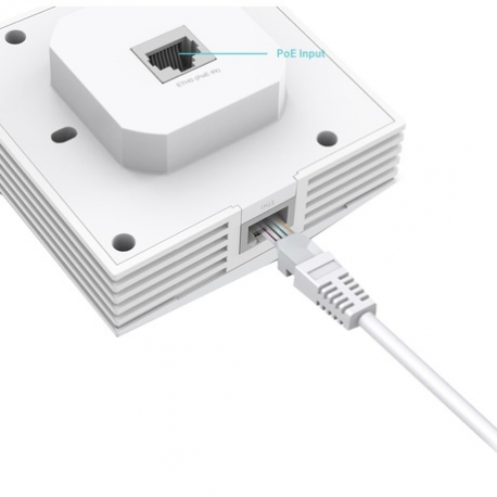 TP-Link Omada EAP650-Wall V1 - Radio access point - Wi-Fi 6 - 2.4 GHz, 5 GHz - cloud-managed - wall mountable - 8