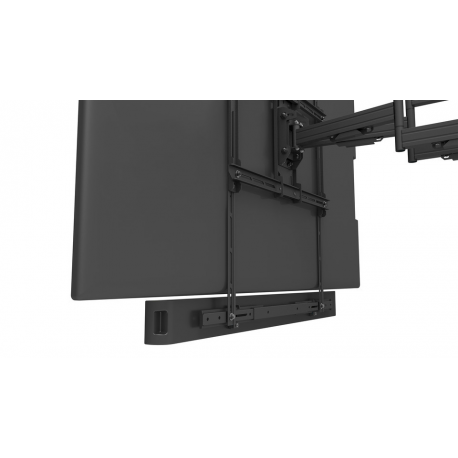Multibrackets M Universal Soundbar Mount Medium - Mounting kit (wall bracket) - for sound bar - metal - black - screen size: 40"-70" - mounting interface: 600 x 400 mm - 12