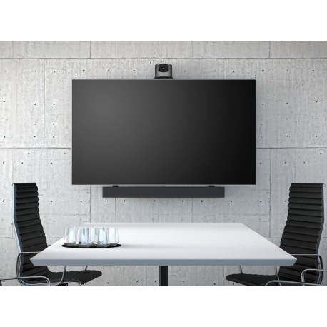 Multibrackets M Universal Soundbar Mount Medium - Mounting kit (wall bracket) - for sound bar - metal - black - screen size: 40"-70" - mounting interface: 600 x 400 mm - 16