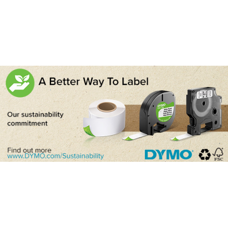 DYMO LabelMANAGER 210D - Labelmaker - B / W - thermal transfer - Roll (1.2 cm) - 180 dpi - cutter - 1 line printing, 2 line printing - black, silver - 23
