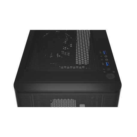 Endorfy Ventum 200 Solid - PC case - ATX - no power supply (ATX) - black - USB / Audio - 15