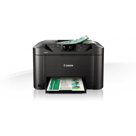 Canon MAXIFY MB5150 - Multifunction printer - colour - ink-jet - A4 (210 x 297 mm), Legal (216 x 356 mm) (original) - A4 / Legal (media) - up to 22 ppm (copying) - up to 24 ipm (printing) - 250 sheets - 33.6 Kbps - USB 2.0, LAN, Wi-Fi(n), USB host - 4