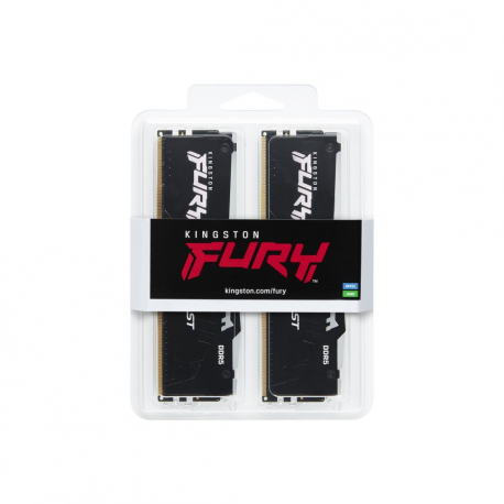 Kingston FURY Beast RGB - DDR5 - kit - 64 GB: 2 x 32 GB - DIMM 288-pin - 5600 MHz / PC5-44800 - CL36 - 1.25 V - unbuffered - on-die ECC - 9