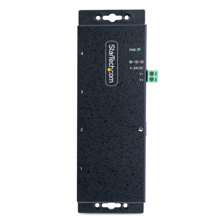 StarTech.com 4-Port Industrial USB 3.0 5Gbps Hub, Rugged USB Hub w / 15kV Air / 8kV Contact ESD and Surge Protection, DIN / Wall / Desk Mountable USB-A Hub, USB Expansion Hub with Locking Ports - Metal Construction (5G4AINDNP-USB-A-HUB) - Hub - industrial - 4 x USB 3.2 Gen 1 - desktop, DIN rail mountable, wall-mountable - 14