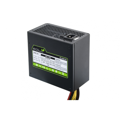 Chieftec ECO Series GPE-500S - Power supply (internal) - ATX12V 2.3 - AC 230 V - 500 Watt - active PFC - 7
