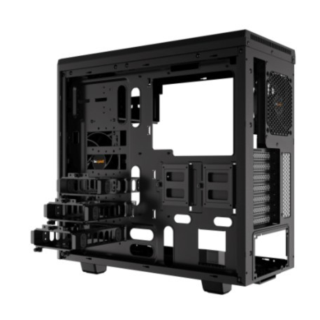 be quiet! PURE BASE 600 - Tower - ATX - no power supply (ATX / PS/2) - black - USB/Audio - 13