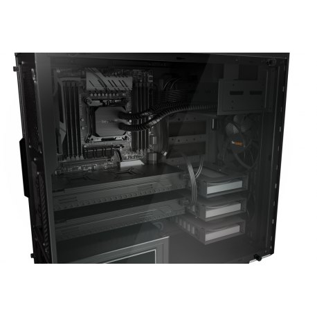 be quiet! Pure Base 600 Window - Tower - ATX - windowed side panel - no power supply (ATX / PS/2) - black - USB/Audio - 14