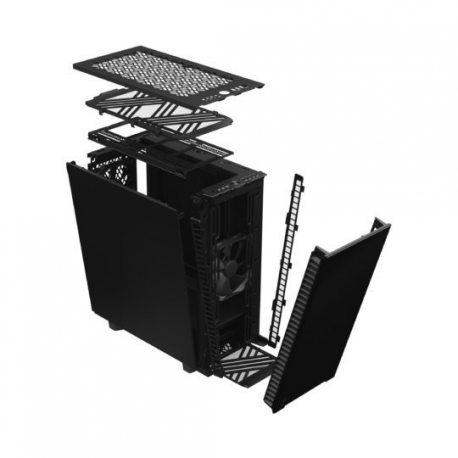 Fractal Design Define 7 Compact - Tower - ATX - no power supply (ATX) - black solid - USB/Audio - 56