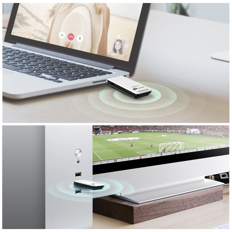 TP-Link TL-WN821N - Network adapter - USB 2.0 - 802.11b/g, 802.11n (draft 2.0) - 5