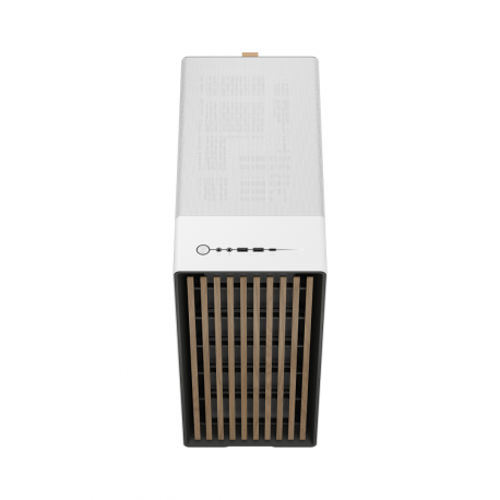 Fractal Design North - Mid tower - ATX - windowed side panel (tempered glass) - no power supply (ATX) - chalk white - USB / Audio - 34