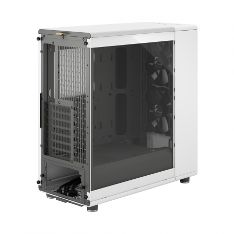 Fractal Design North - Mid tower - ATX - windowed side panel (tempered glass) - no power supply (ATX) - chalk white - USB / Audio - 41