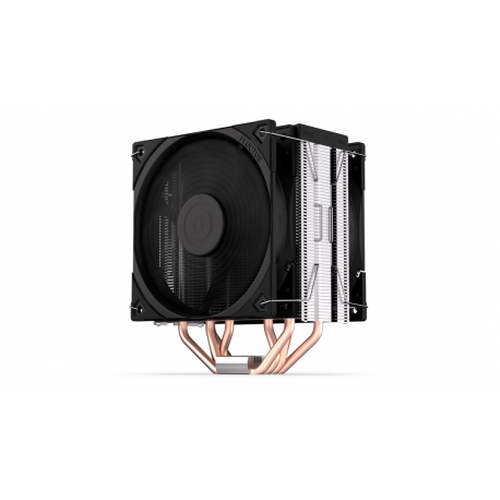 Endorfy Fera 5 Dual Fan - Processor cooler - (for: LGA775, AM2+, LGA1366, AM3+, FM1, FM2+, LGA2011-3, LGA2011 (Square ILM), AM4, LGA2066, LGA1200, LGA1700, AM5, LGA115x Socket) - 120 mm - black - 11