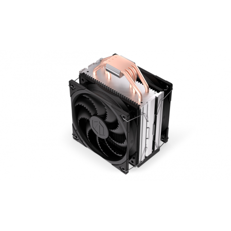 Endorfy Fera 5 Dual Fan - Processor cooler - (for: LGA775, AM2+, LGA1366, AM3+, FM1, FM2+, LGA2011-3, LGA2011 (Square ILM), AM4, LGA2066, LGA1200, LGA1700, AM5, LGA115x Socket) - 120 mm - black - 25