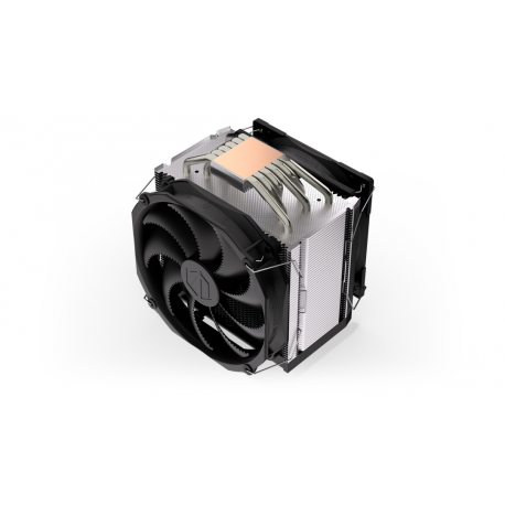 Endorfy Fortis 5 Dual Fan - Processor cooler - (for: LGA775, AM2+, LGA1366, AM3+, FM1, FM2+, LGA2011-3, LGA2011 (Square ILM), AM4, LGA2066, LGA1200, LGA1700, AM5, LGA115x Socket) - 120 mm / 140 mm - black - 25