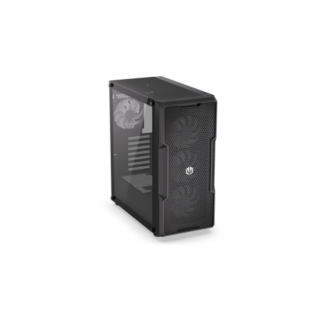 Endorfy Regnum 400 ARGB - PC case - ATX - windowed side panel (tempered glass) - no power supply (ATX) - black - USB / Audio - 48