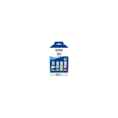 Epson 101 Multipack - 4-pack - black, yellow, cyan, magenta - original - ink tank - for Epson L4160, L4260, L4266, L6190, L6260, L6270, L6276, L6290; EcoTank L14150, L4260, L6270 - 1