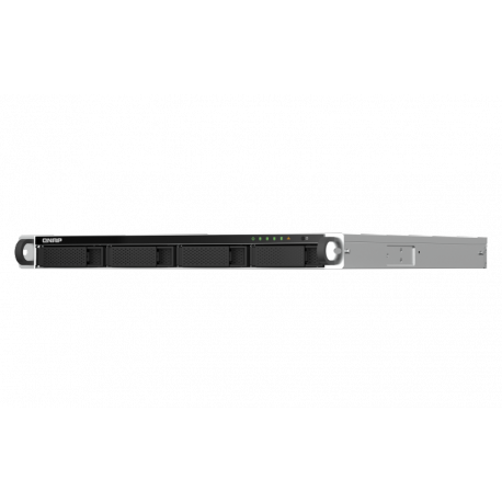 QNAP TS-464U-RP - NAS server - 4 bays - rack-mountable - SATA 6Gb/s - RAID 0, 1, 5, 6, 10, JBOD - RAM 8 GB - 2.5 Gigabit Ethernet - iSCSI support - 1U - 9