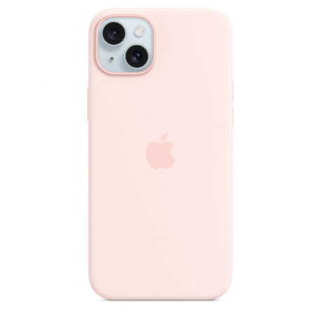 Apple - Back cover for mobile phone - MagSafe compatibility - silicone - Light Pink - for iPhone 15 Plus - 1