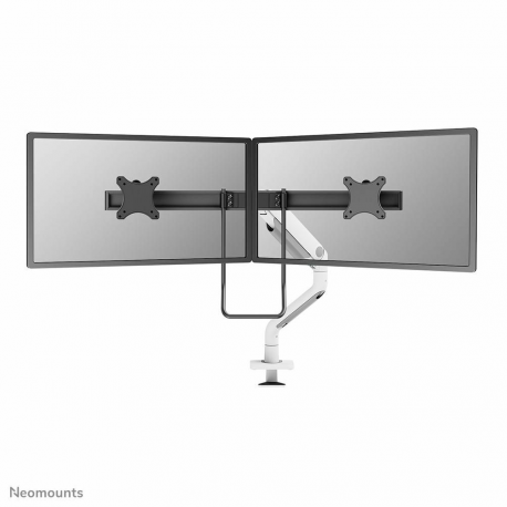 Neomounts DS75S-950WH2 - Mounting kit (desk mounting arm) - full-motion - for 2 LCD displays - aluminium - white - screen size: 17"-27" - 0