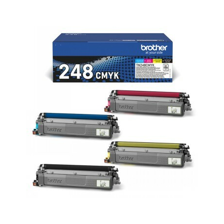 Brother TN248VAL Multipack - 4-pack - black, yellow, cyan, magenta - original - box - toner cartridge - for Brother DCP-L3520, DCP-L3560, HL-L3220, HL-L3240, HL-L8240, MFC-L3760, MFC-L8390 - 0