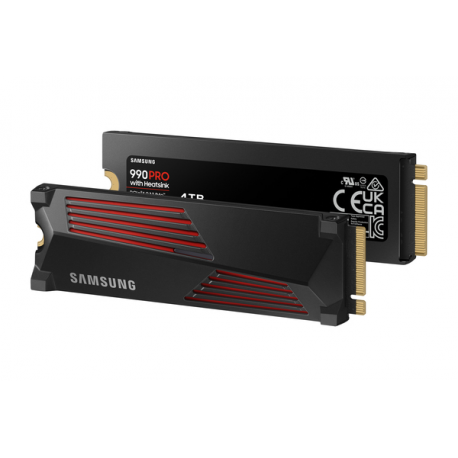 Samsung 990 PRO MZ-V9P4T0GW - SSD - encrypted - 4 TB - internal - M.2 2280 - PCIe 4.0 x4 (NVMe) - 256-bit AES - TCG Opal Encryption 2.0 - integrated heatsink - 14