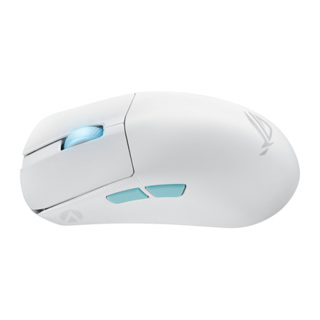 ASUS ROG Harpe Ace - Aim Lab Edition - mouse - optical - 5 buttons - wireless, wired - USB, 2.4 GHz, Bluetooth 5.1 - ROG Omni receiver - white - 9