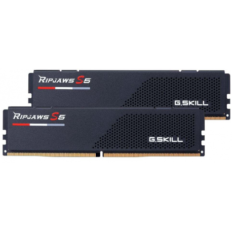 G.Skill Ripjaws S5 - DDR5 - kit - 64 GB: 2 x 32 GB - DIMM 288-pin low profile - 6400 MHz / PC5-51200 - CL32 - 1.4 V - unbuffered - on-die ECC - matte black - 0