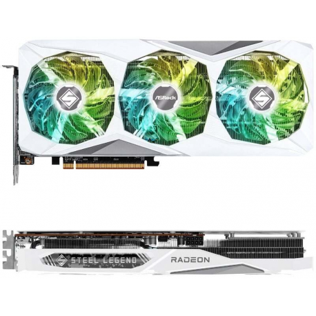 ASRock Radeon RX 7600 Steel Legend 8GB OC - Graphics card - Radeon RX 7600 - 8 GB GDDR6 - PCIe 4.0 - HDMI, 3 x DisplayPort - 11