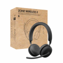 Logitech Zone Wireless 2 - Headset - on-ear - Bluetooth - wireless - active noise cancelling - USB-C via Bluetooth adapter - graphite - Certified for Microsoft Teams