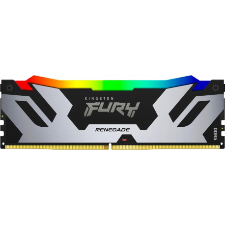 Kingston FURY Renegade - DDR5 - module - 32 GB - DIMM 288-pin - 6400 MHz / PC5-51200 - CL32 - 1.4 V - unbuffered - on-die ECC - black, silver - 1