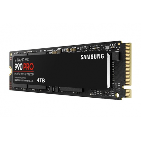 Samsung 990 PRO MZ-V9P4T0BW - SSD - encrypted - 4 TB - internal - M.2 2280 - PCIe 4.0 x4 (NVMe) - 256-bit AES - TCG Opal Encryption - 7
