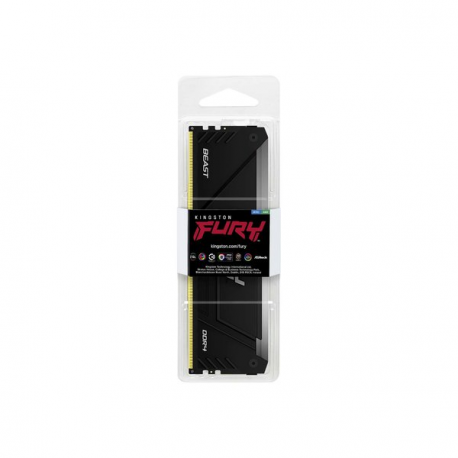 Kingston FURY Beast RGB - DDR4 - module - 32 GB - DIMM 288-pin - 3600 MHz / PC4-28800 - CL18 - 1.35 V - unbuffered - non-ECC - black - 2