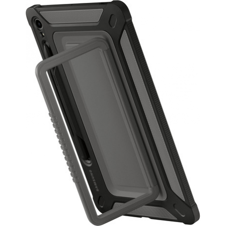 Samsung EF-RX610 - Back cover for tablet - rugged - outdoor - titan - for Galaxy Tab S9 FE+ - 3