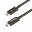 StarTech.com 1.6ft (50cm) Thunderbolt 4 Cable, 40Gbps, 100W Power Delivery, 4K / 8K Video Support, Intel-Certified Thunderbolt Cable - Compatible w /  USB4 / Thunderbolt 3 / USB 3.2 / USB Type-C / DisplayPort (TBLT4MM50CM) - Thunderbolt cable - Thunderbolt 4 to Thunderbolt 4 - DisplayPort 1.4 - 50 cm - 4K support, 8K support, passive - black